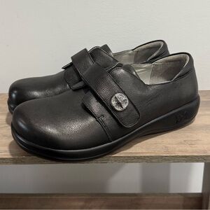 Womens Sz 41 Alegria Joleen Leather Slip Resistant Shoes